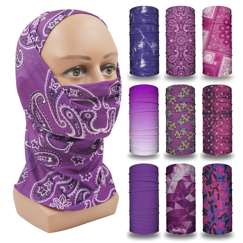 Cycling Gear Women - Фиолетовая Балаклава для женщин, повязка на