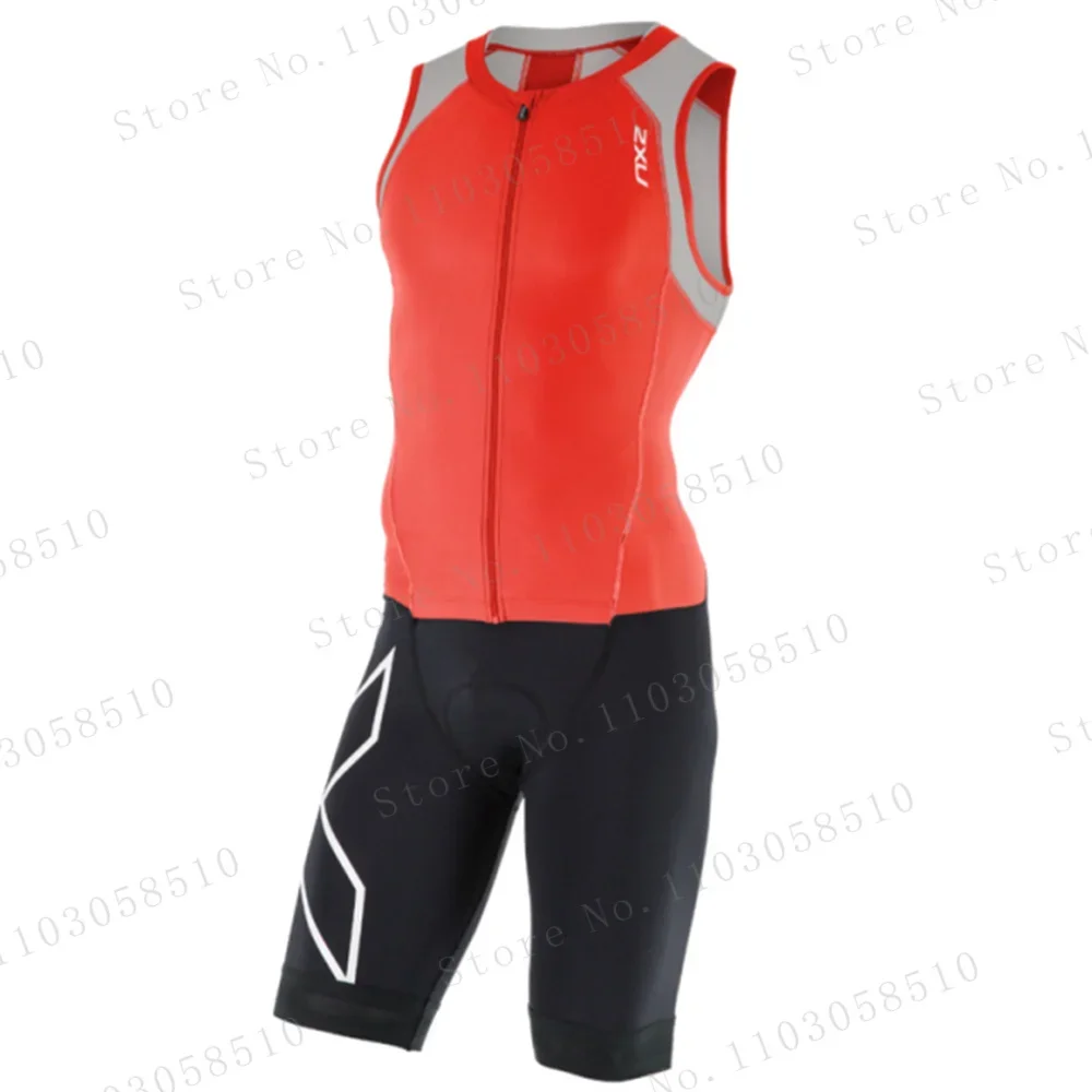 Triathlon Cycling Kit - Мужской триатлонный костюм Zxu Trisuit, безрукавный