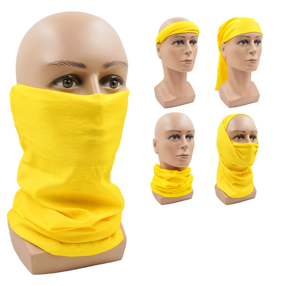 Cycling Gear Women - Желтые многофункциональные велосипедные гетры для шеи,