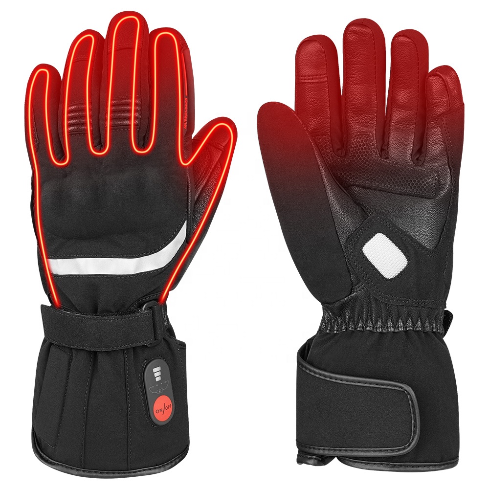 Cycling Gloves - Регулируемые ветрозащитные кожаные перчатки для зимних