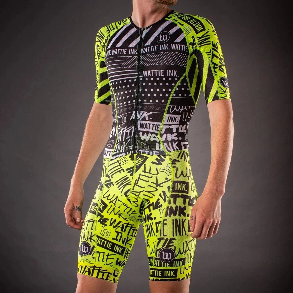 Wattie Ink Men Skinsuit Cyclin – обзор и цена Triathlon Cycling Kit