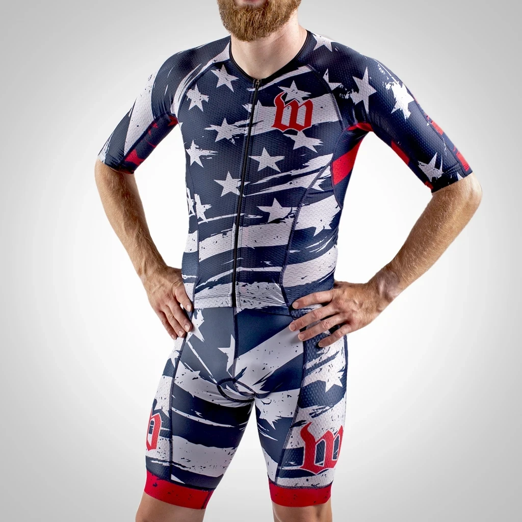 Wattie Ink Men Skinsuit Cyclin – обзор и цена Triathlon Cycling Kit